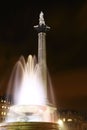 Nelson's column in Trafalgar Square Royalty Free Stock Photo