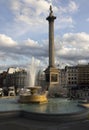 Nelson`s Column Trafalgar Square Royalty Free Stock Photo