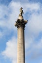 Nelson`s Column at Trafalgar Square, London Royalty Free Stock Photo