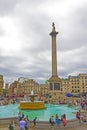 Nelson`s Column Trafalgar Square United Kingdom Royalty Free Stock Photo