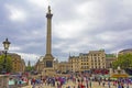 Nelson`s Column,Trafalgar Square United Kingdom Royalty Free Stock Photo