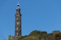 Nelsons Monument on Carlton Hill in Edinburgh Scotland. Royalty Free Stock Photo