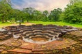 Nelum Pokuna or Lotus Pond at Polonnaruwa ancient city, Sri Lanka Royalty Free Stock Photo