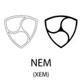 Nem black silhouette Royalty Free Stock Photo