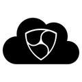 NEM Icon On Cloud Isolated On White Background Royalty Free Stock Photo
