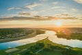 Neman and Neris confluence, Kaunas, Lithuania Royalty Free Stock Photo