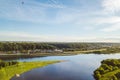 Neman and Neris confluence, Kaunas, Lithuania Royalty Free Stock Photo