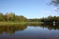 Neman River in Druskininkai Royalty Free Stock Photo