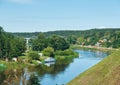 Neman river. Grodno, Belarus Royalty Free Stock Photo