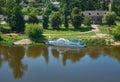 Neman river. Grodno, Belarus Royalty Free Stock Photo