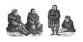 Nemelan people | Antique Ethnographic Illustrations