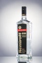 Nemiroff vodka isolated on gradient background. Royalty Free Stock Photo