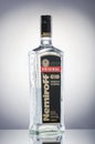 Nemiroff vodka isolated on gradient background. Royalty Free Stock Photo