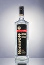 Nemiroff vodka isolated on gradient background. Royalty Free Stock Photo