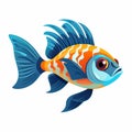 Nemo Fish Playing HideandSeek with Dory Royalty Free Stock Photo