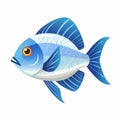 Nemo fish swimming with Dory cartoon Royalty Free Stock Photo