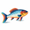 Nemo fish swimming with Dory cartoon Royalty Free Stock Photo