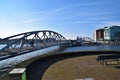 NEMO Science Museum bridge and city view, Amsterdam Royalty Free Stock Photo