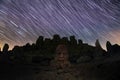 Commagene statue ruins on top of Nemrut Mountain in Adiyaman, Turkey. Stone heads at the top of 2150 meters high Mount Nemrut. Tur Royalty Free Stock Photo