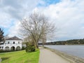Nemunas river quay, Lithuania Royalty Free Stock Photo