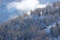 Nendaz snow mountain Royalty Free Stock Photo