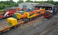 Diesel engines and engineering wagons at Nene Valley railway