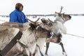 Nenets at national festival Royalty Free Stock Photo