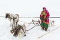 Nenets at national festival Royalty Free Stock Photo