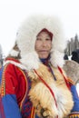 Nenets at national festival Royalty Free Stock Photo