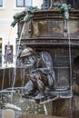 Neo-gothic. Cholerabrunnen, Cholera Fountain. Details. Dresden, Germany