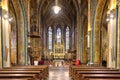 Neo-gothic interior of Basilica of St. Peter and St. Paul Royalty Free Stock Photo