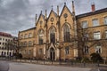 Neo-Gothic middle school building Royalty Free Stock Photo