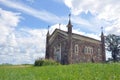 Neo-Gothic style chapel in an old Catholic cemetery. Kossovo Royalty Free Stock Photo
