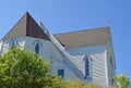 Neo-Gothic Style St George`s church in Brigus, NL Canada Royalty Free Stock Photo