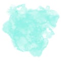 Subtle watercolor background. Trendy neo-mint colors.