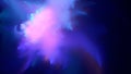 Neo Neon Pink and Blue Wispy Smoke Puffs Abstract Fractal Background Royalty Free Stock Photo