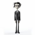 Neo-pop Figurative Nightmare Before Christmas Character With Slender And Jagged Edges