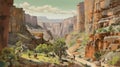 Neo Rauch\'s Canyon Painting