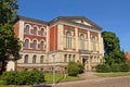 Neoclassical brick stone building in Liepaja, Latvia