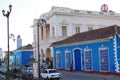 The Neoclassical building of the City Library Royalty Free Stock Photo