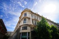 Neoclassical buildings in the center of Athens Royalty Free Stock Photo