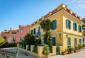 Neoclassical buildings in Plaka, Athens. Royalty Free Stock Photo
