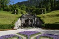 Terraced Garden Fountain behind Linderhof Castle