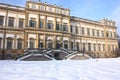 Neoclassical Ruin in Winter