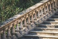 Neoclassical stone balustrade Royalty Free Stock Photo