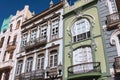 Neoclassicism And Art Nouveau Facades In The Triana Quarter Royalty Free Stock Photo