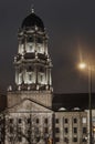 Neoclassicism tower at night