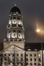 Neoclassicism tower at night