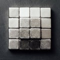 Neodymium magnets squares Royalty Free Stock Photo