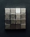 neodymium magnets squares Royalty Free Stock Photo